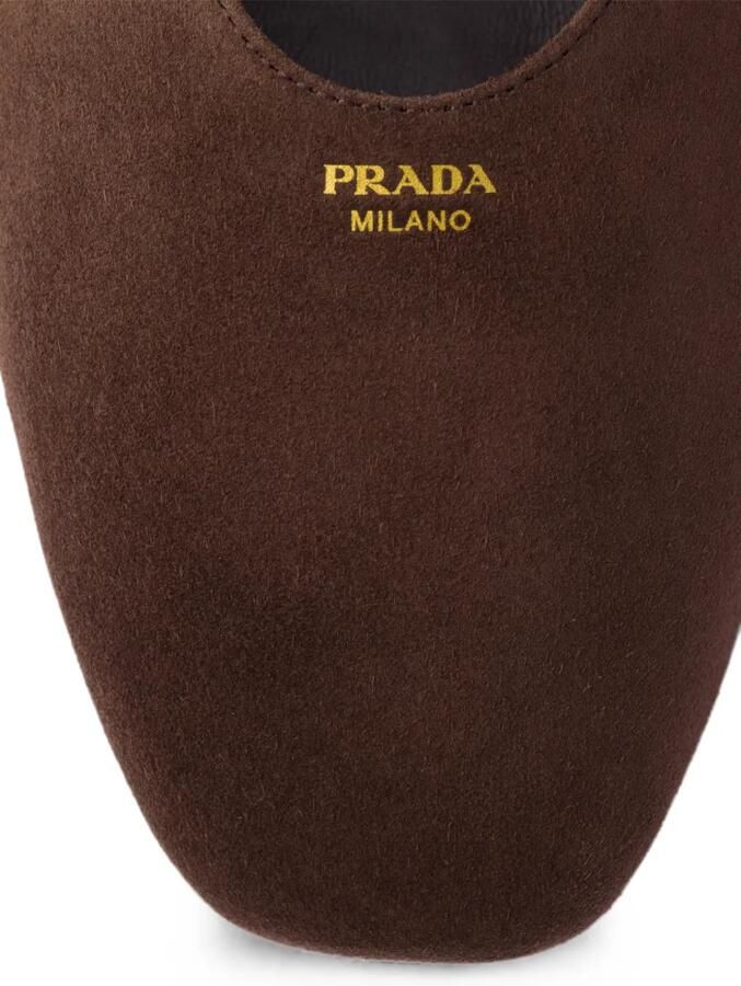 Prada Suède ballerina's Bruin - Foto 2