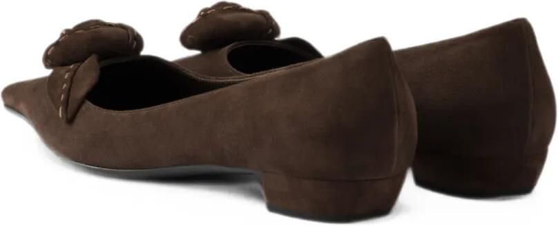 Prada Suède ballerina's Bruin - Foto 5