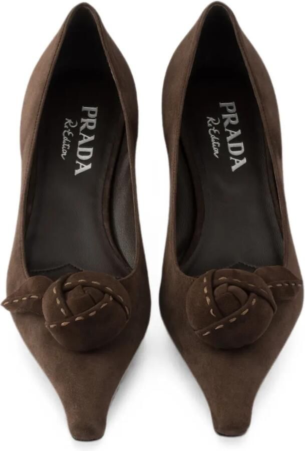 Prada Suède ballerina's Bruin - Foto 3
