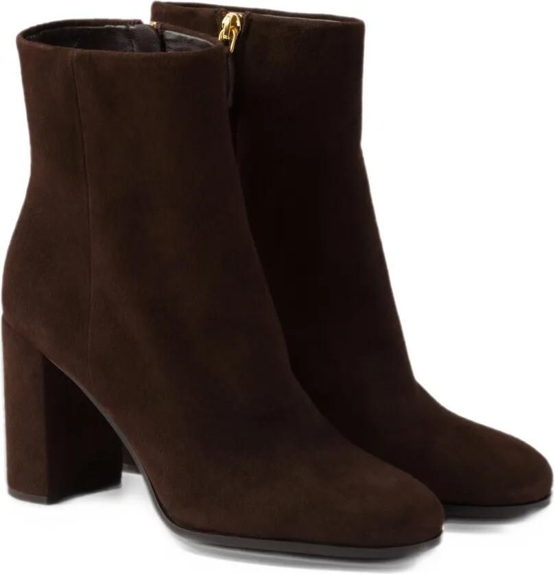 Prada suede booties Bruin - Foto 3