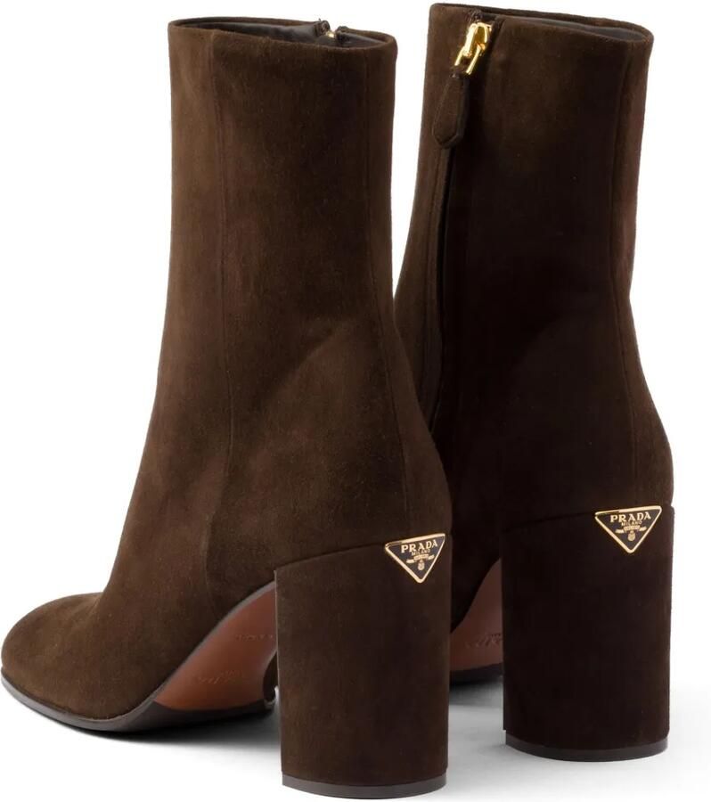 Prada Suède enkellaarzen Bruin - Foto 3