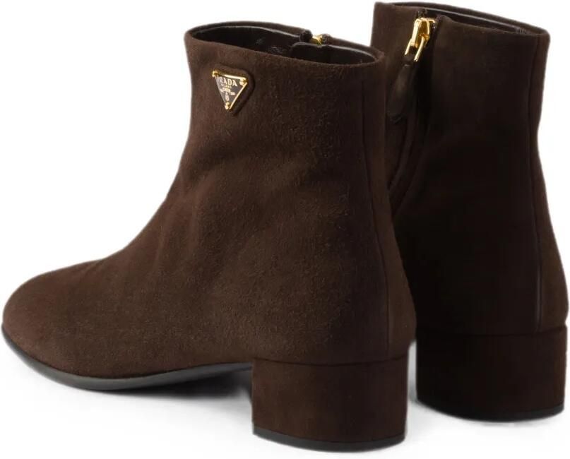 Prada Suède enkellaarzen Bruin - Foto 3