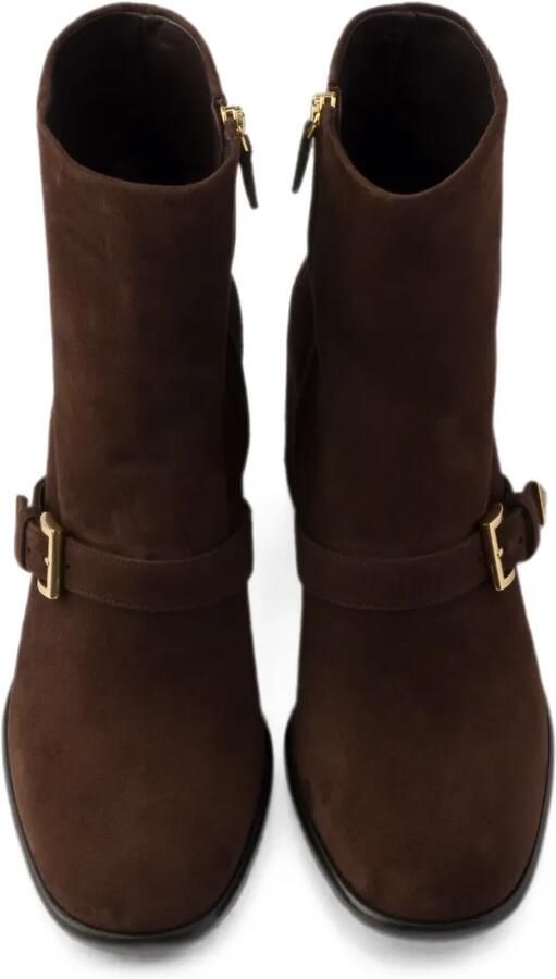 Prada Suède enkellaarzen Bruin - Foto 5