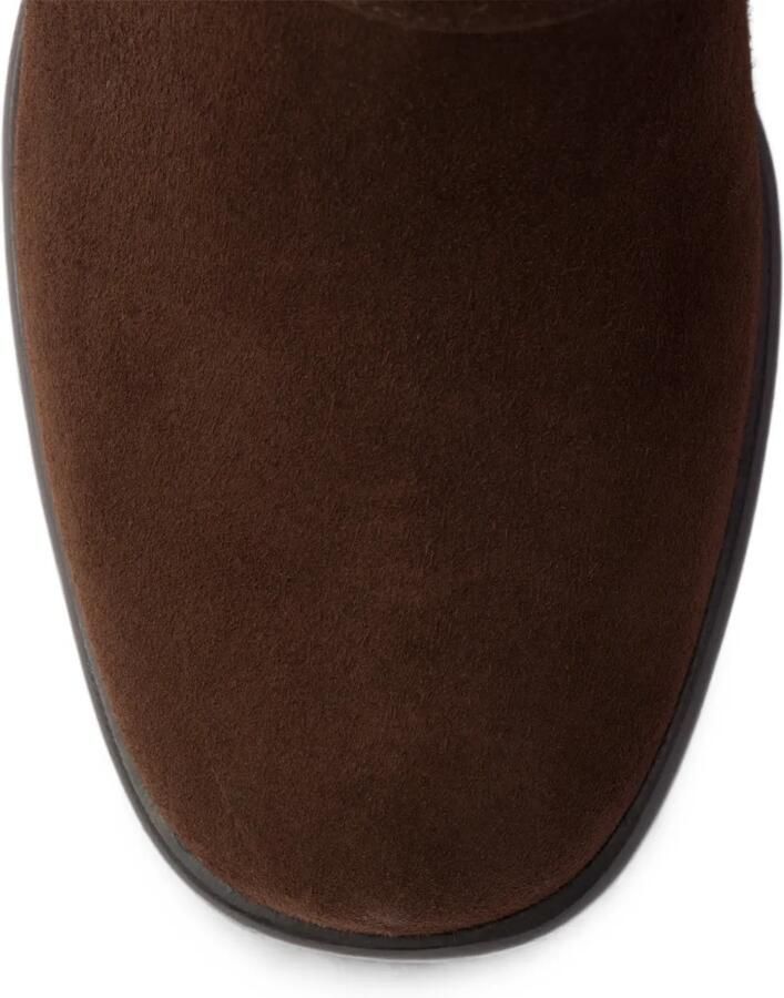 Prada Suède enkellaarzen Bruin - Foto 3