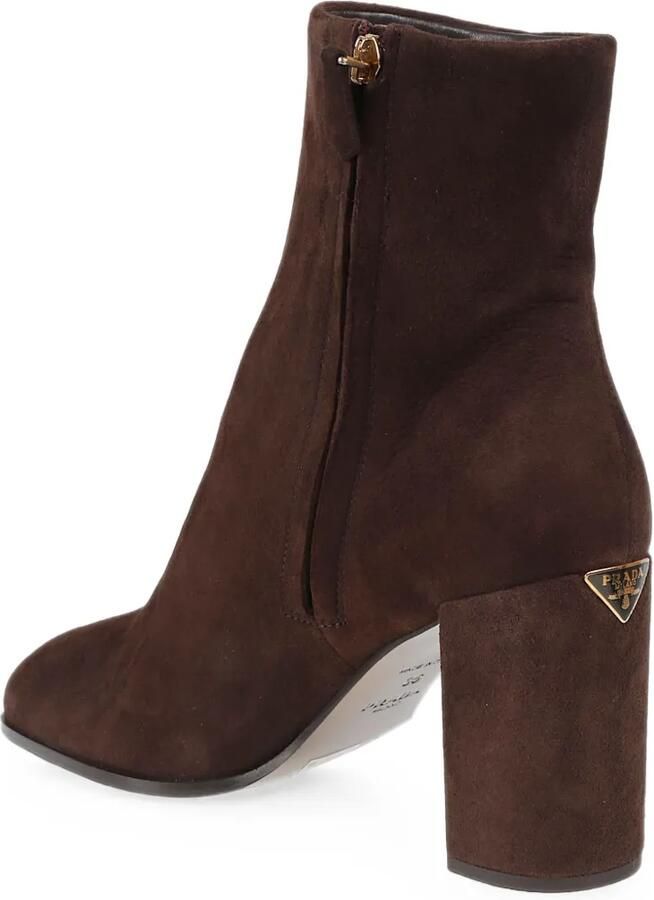 Prada Suède enkellaarzen Bruin - Foto 3