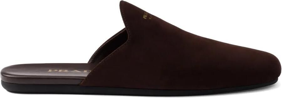 Prada Suède instappers Bruin