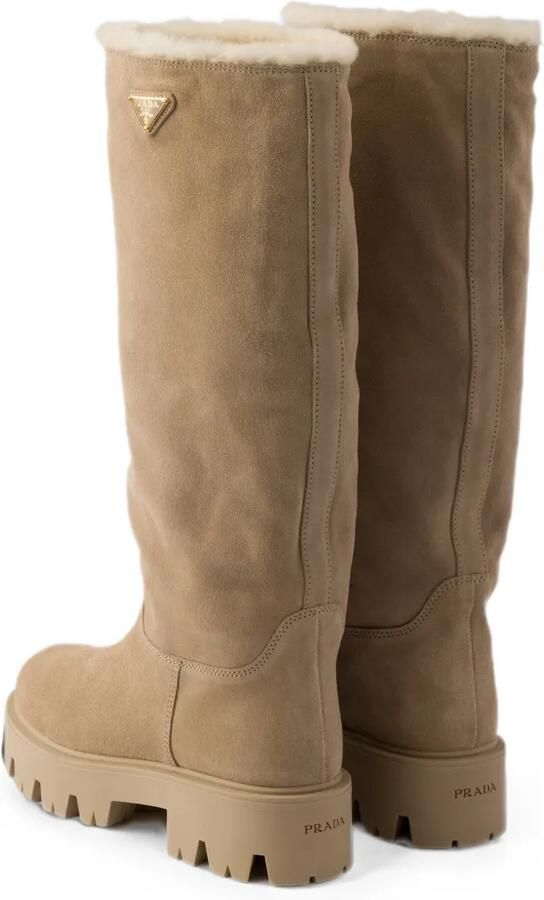 Prada Suède laarzen Beige - Foto 3