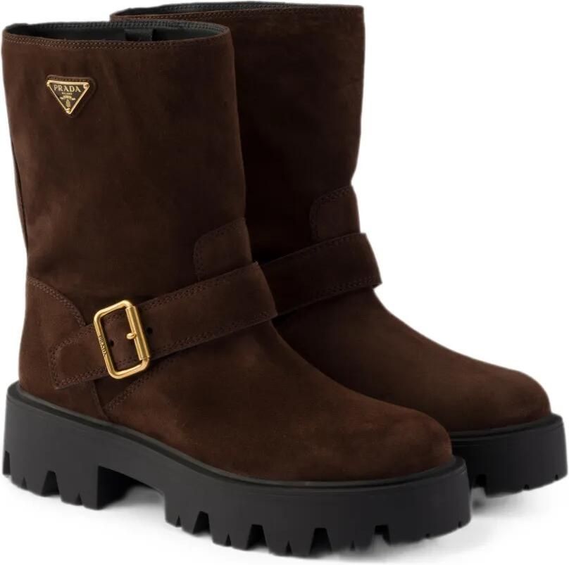Prada Suède laarzen Bruin - Foto 3