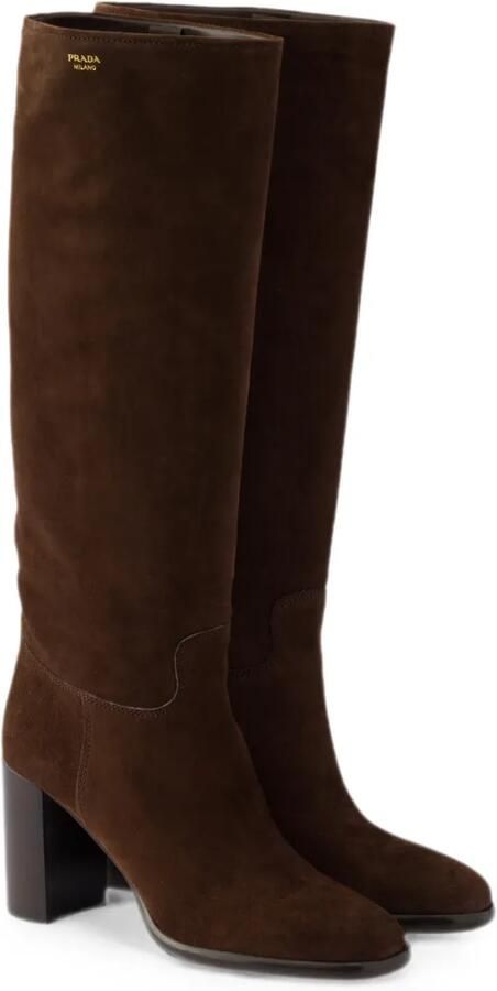Prada Suède laarzen Bruin - Foto 3