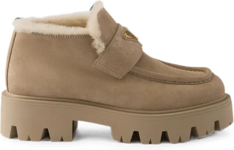 Prada Suède loafers Beige