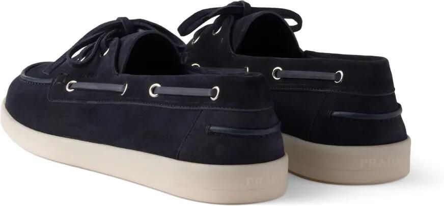 Prada Suède loafers Blauw - Foto 4