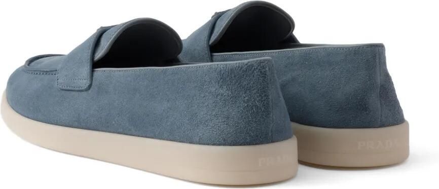 Prada Suède loafers Blauw - Foto 4