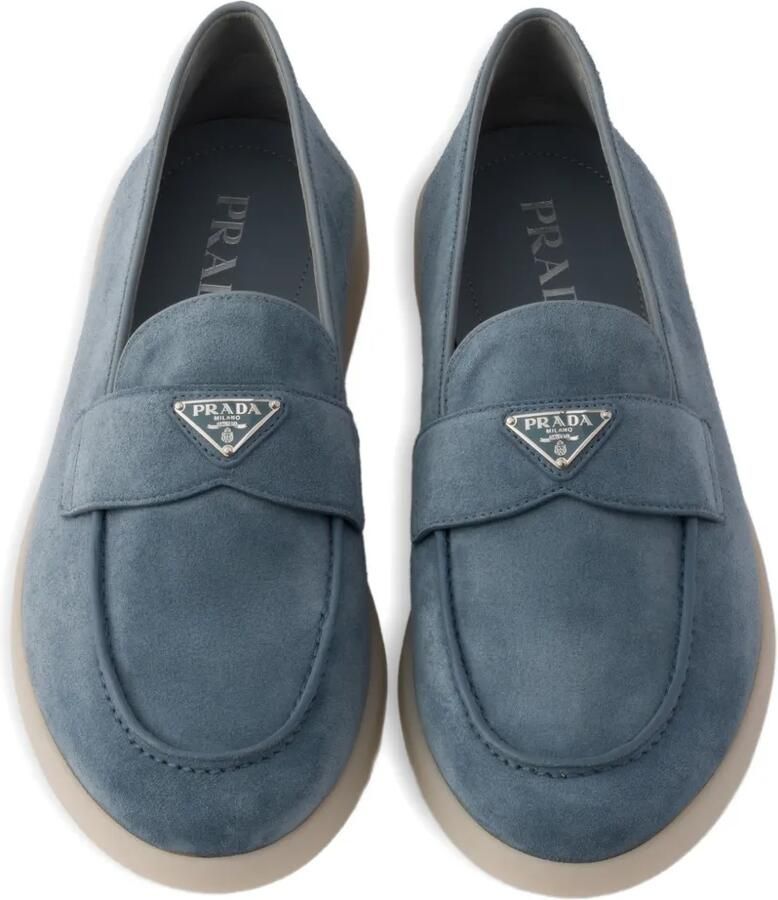 Prada Suède loafers Blauw - Foto 2