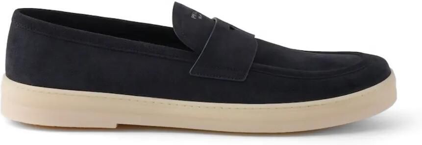 Prada Suède loafers Blauw