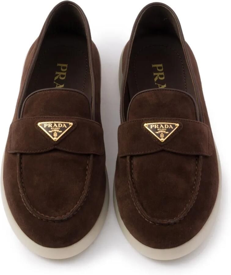 Prada Suède loafers Bruin - Foto 2