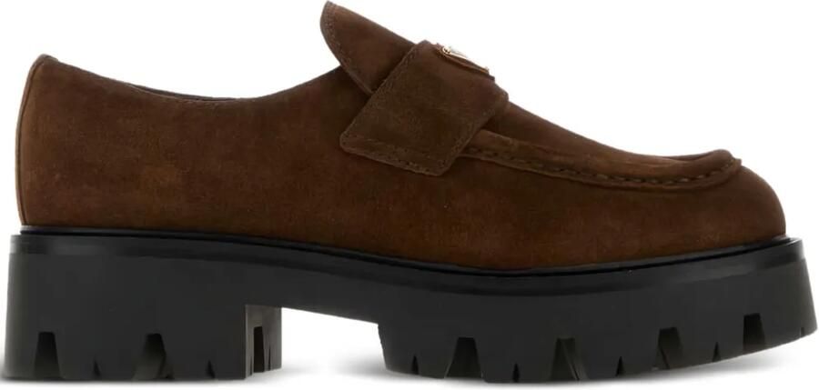 Prada Suède loafers Bruin