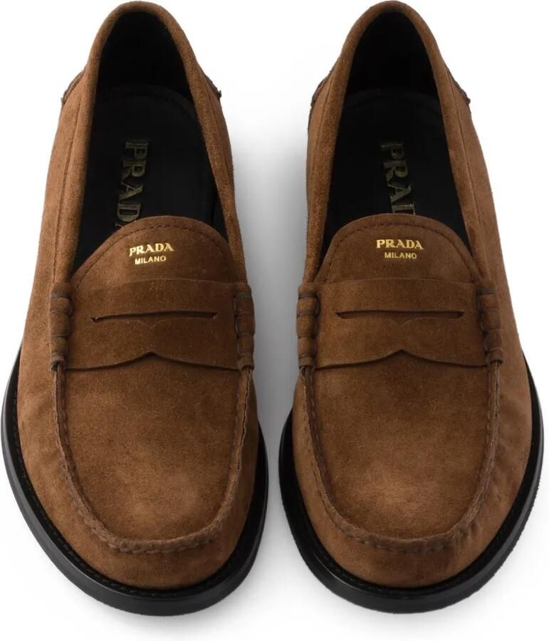 Prada Suède loafers Bruin - Foto 2