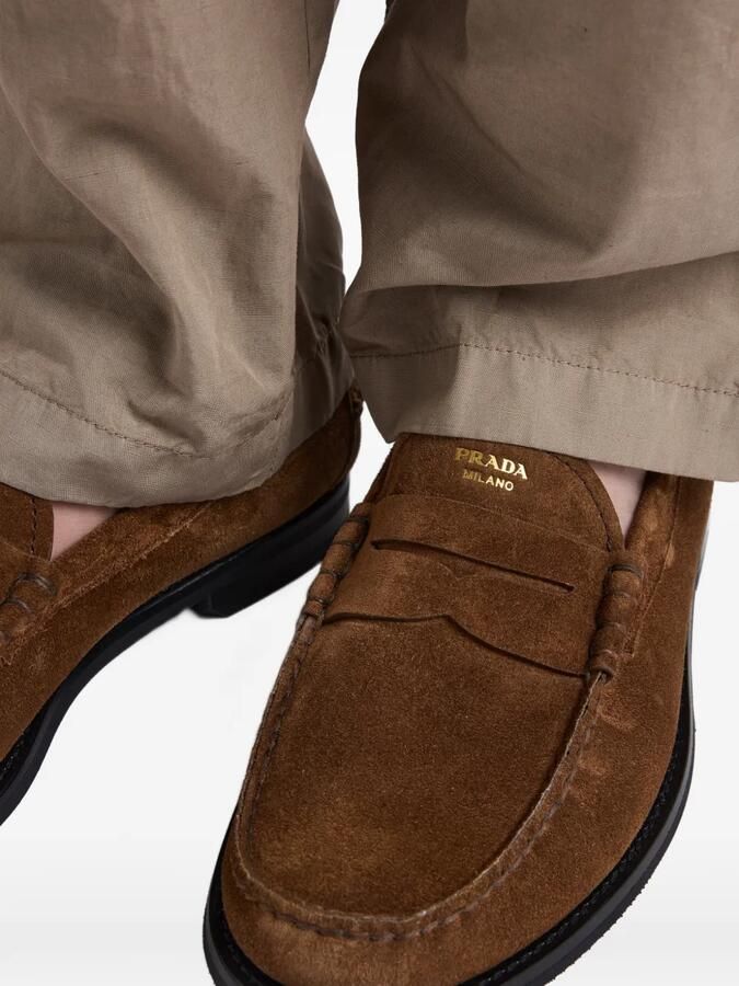 Prada Suède loafers Bruin - Foto 4