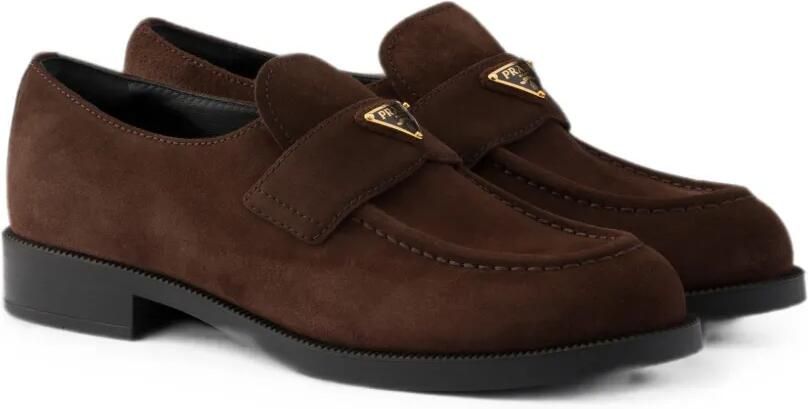 Prada Suède loafers Bruin