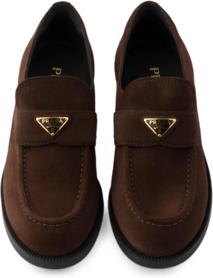Prada Suède loafers Bruin - Foto 3