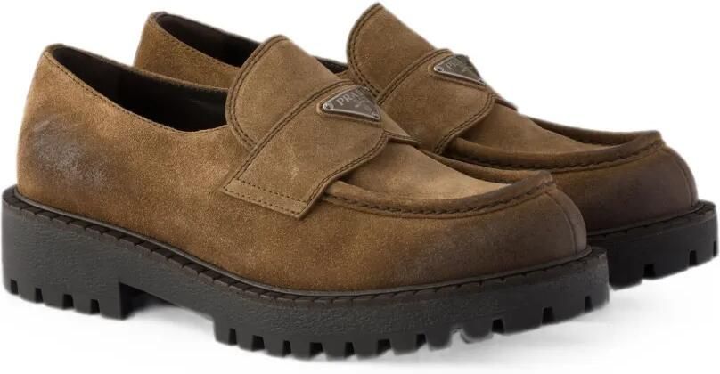 Prada Suède loafers Bruin - Foto 5