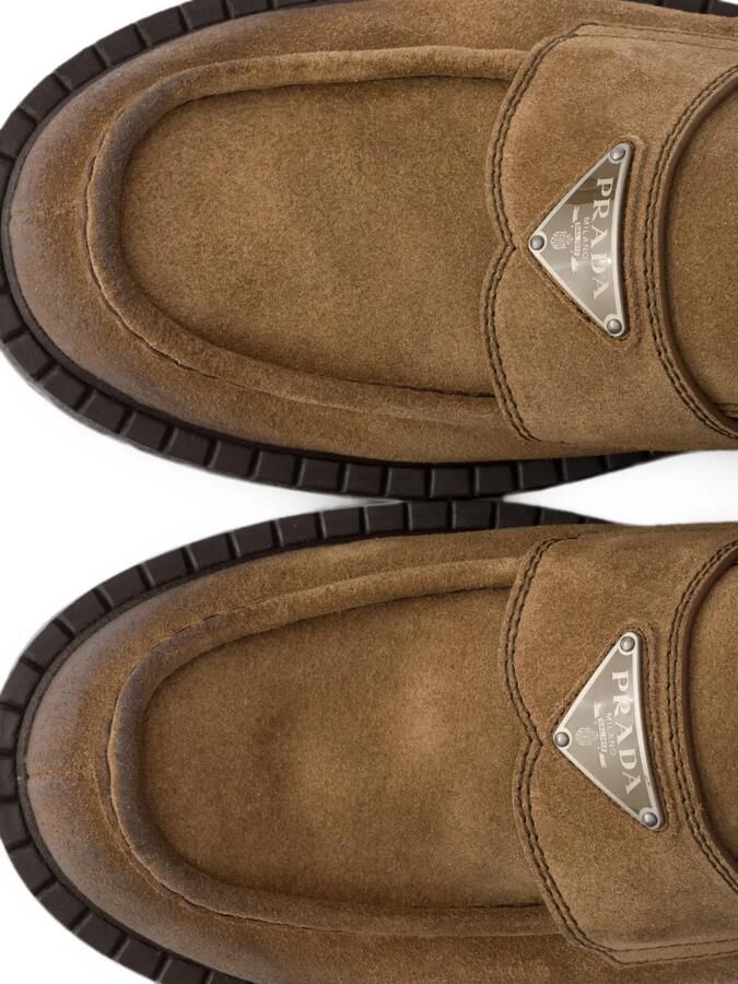 Prada Suède loafers Bruin - Foto 3