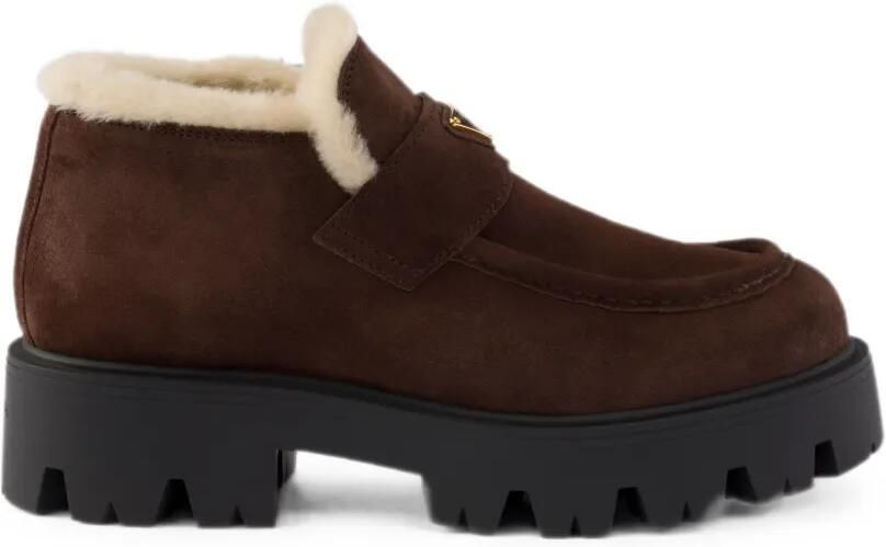 Prada Suède loafers Bruin