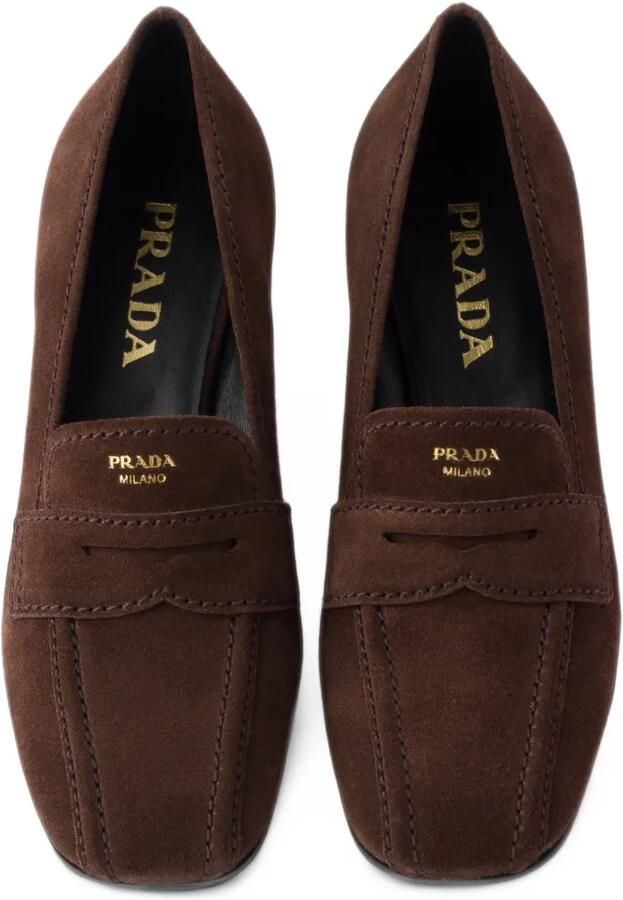 Prada Suède loafers Bruin - Foto 2