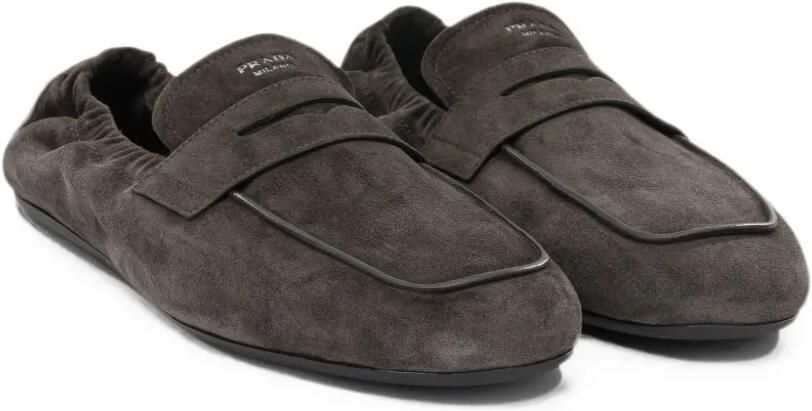 Prada Suède loafers Grijs - Foto 3
