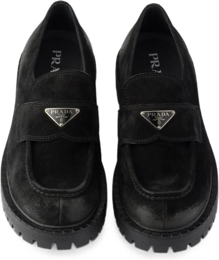 Prada Suède loafers Zwart - Foto 2