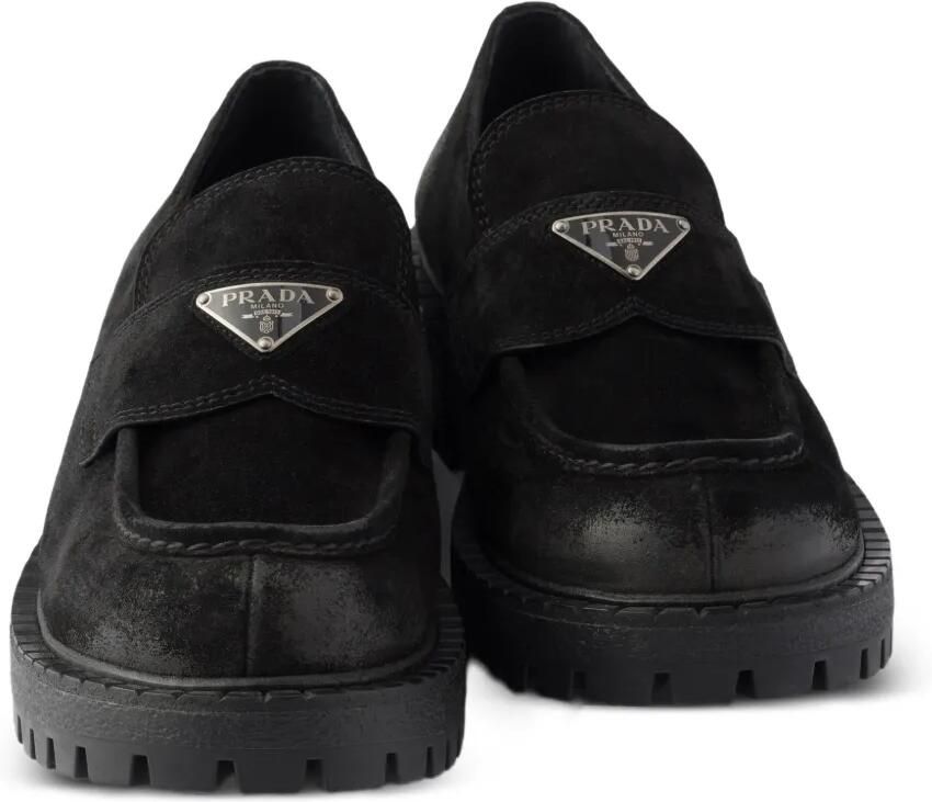 Prada Suède loafers Zwart - Foto 3