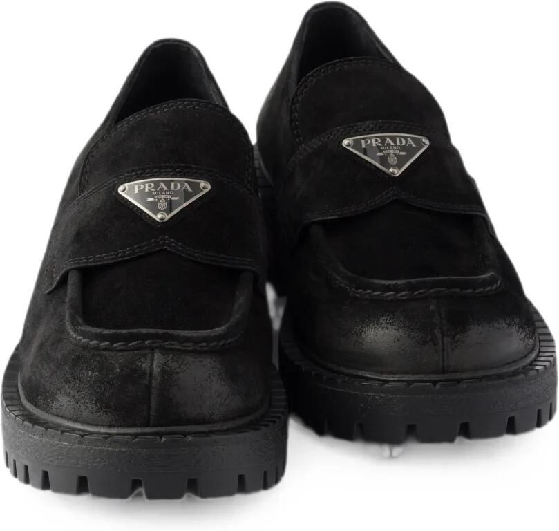 Prada Suède loafers Zwart - Foto 4