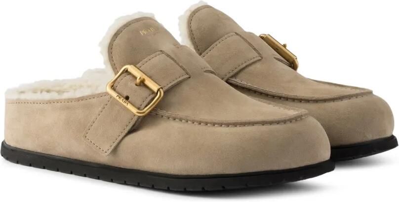 Prada Suède muiltjes Beige - Foto 5