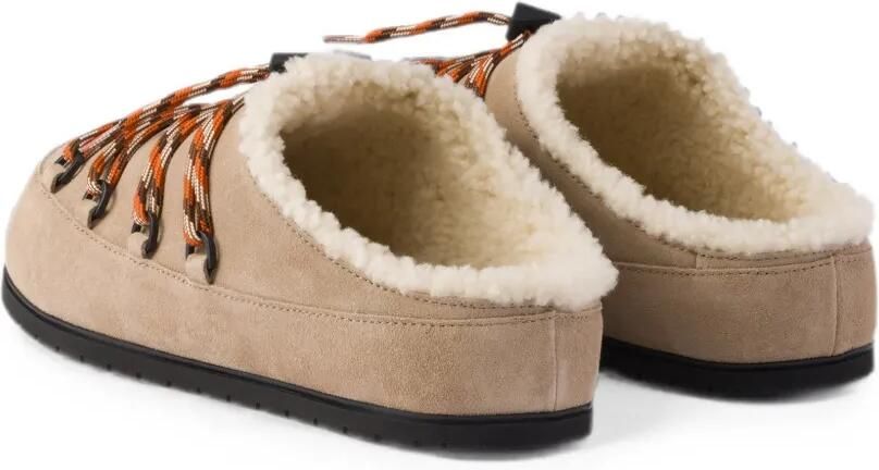 Prada Suède muiltjes Beige - Foto 4