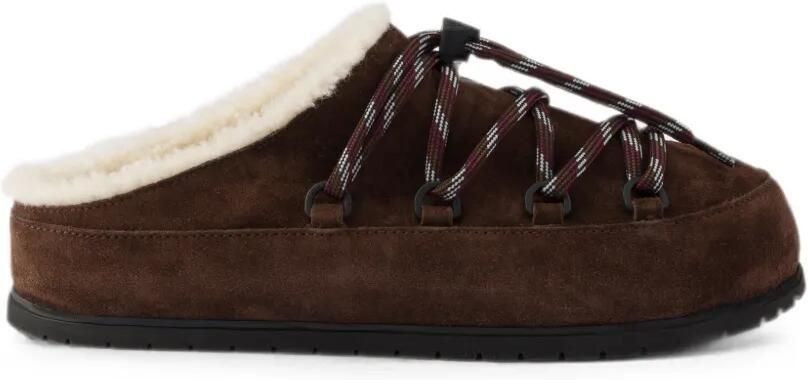 Prada Suède muiltjes Bruin