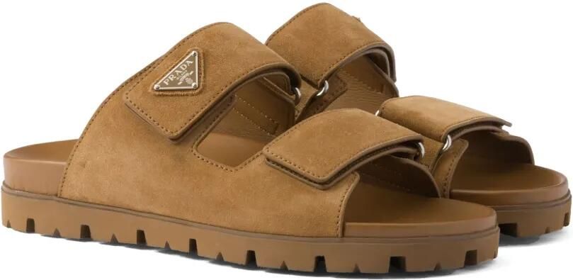 Prada Suède sandalen Bruin - Foto 5