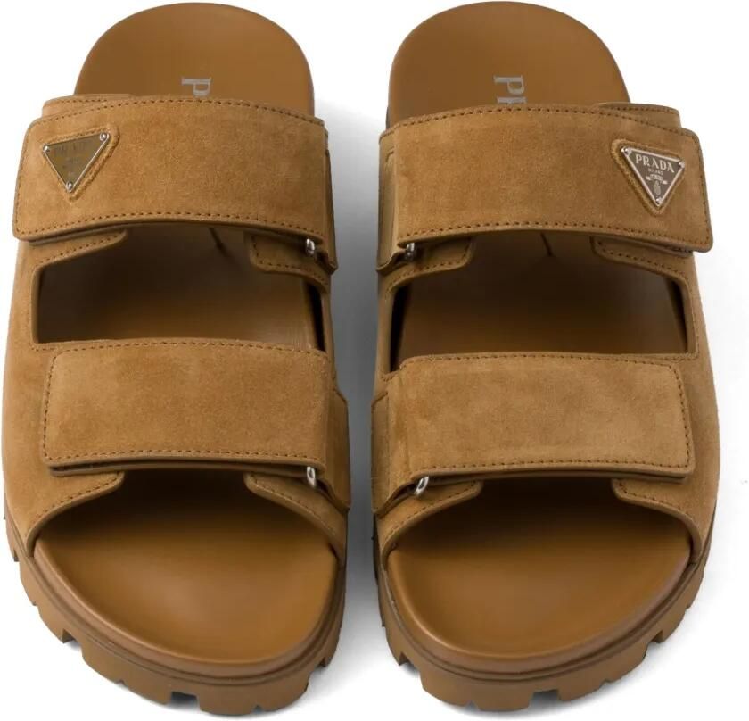 Prada Suède sandalen Bruin - Foto 2