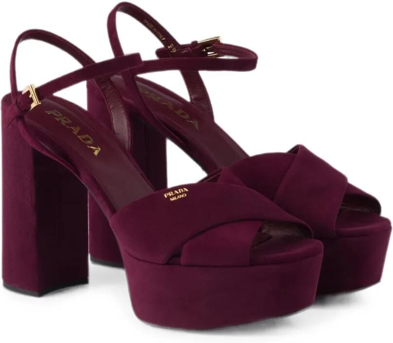 Prada Suède sandalen Paars