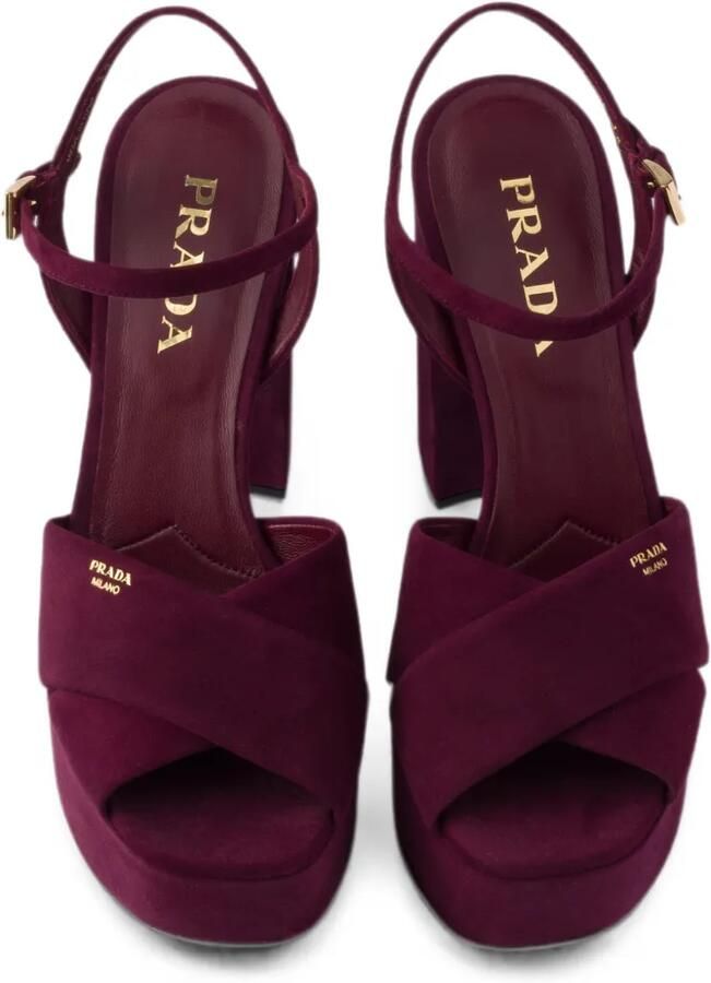 Prada Suède sandalen Paars - Foto 3