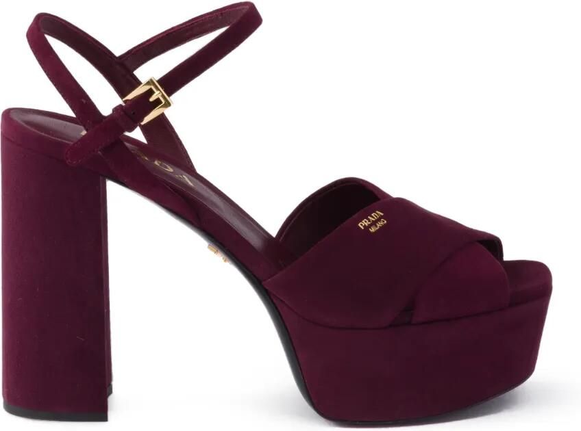 Prada Suède sandalen Paars - Foto 5
