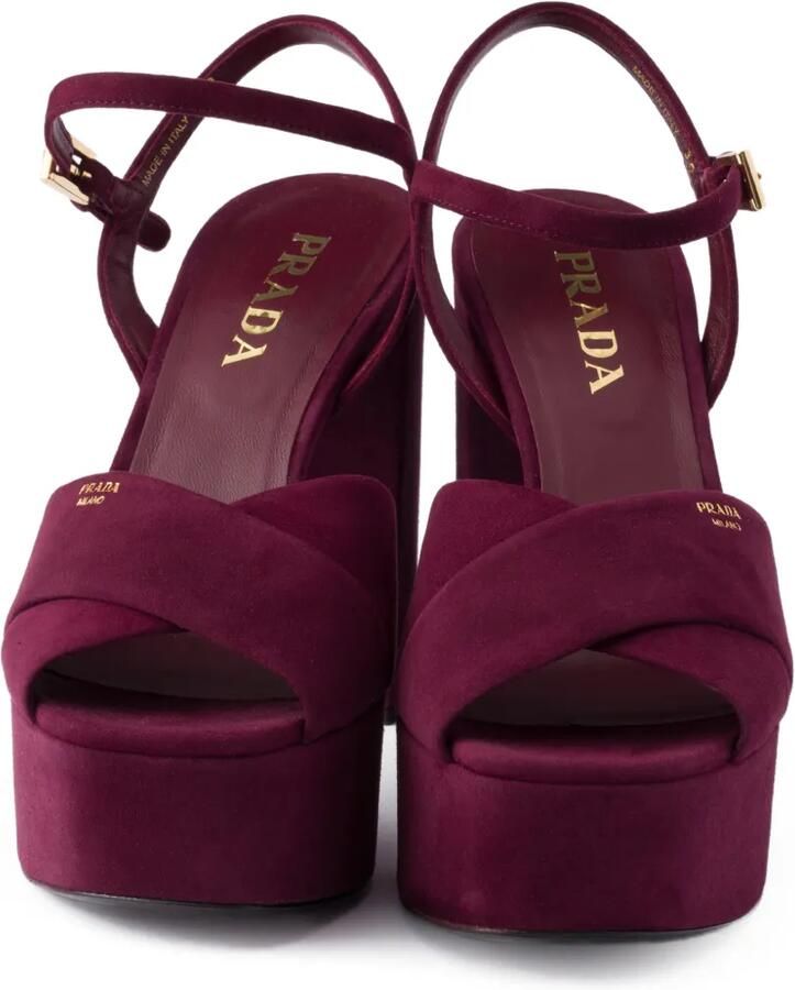 Prada Suède sandalen Paars - Foto 2