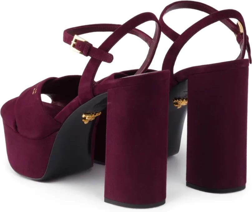 Prada Suède sandalen Paars - Foto 4