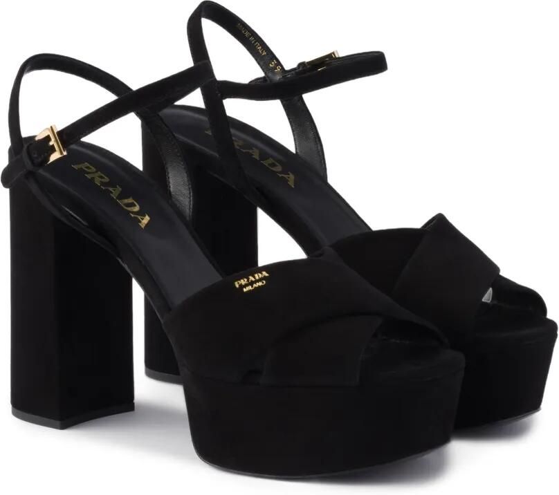 Prada Suède sandalen Zwart - Foto 4