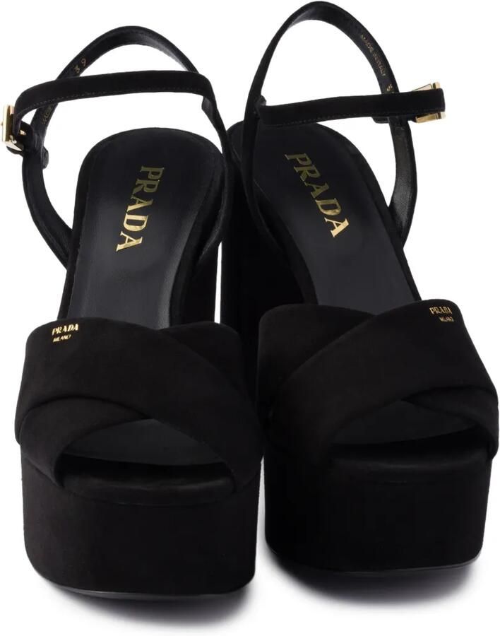Prada Suède sandalen Zwart - Foto 2