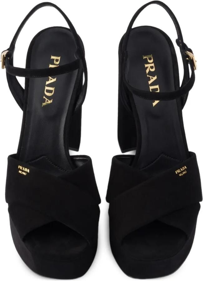 Prada Suède sandalen Zwart - Foto 3