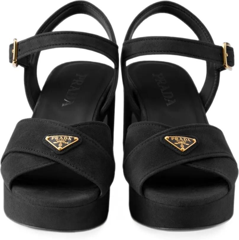 Prada Suède sandalen Zwart - Foto 2