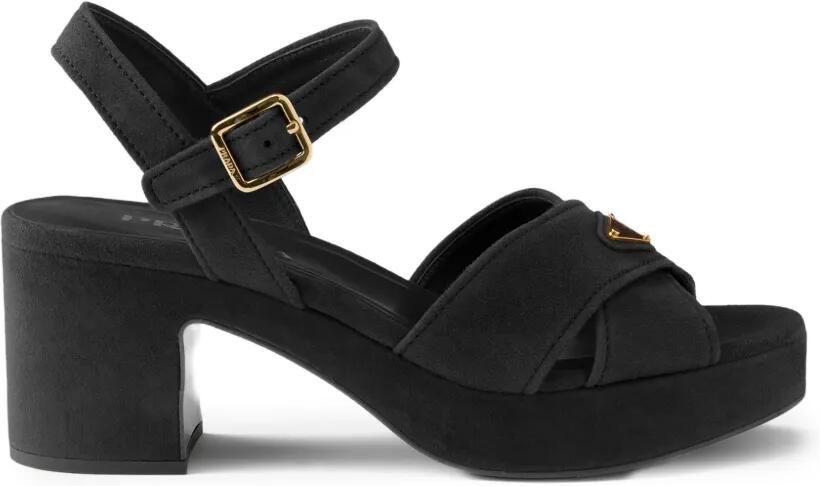 Prada Suède sandalen Zwart - Foto 5