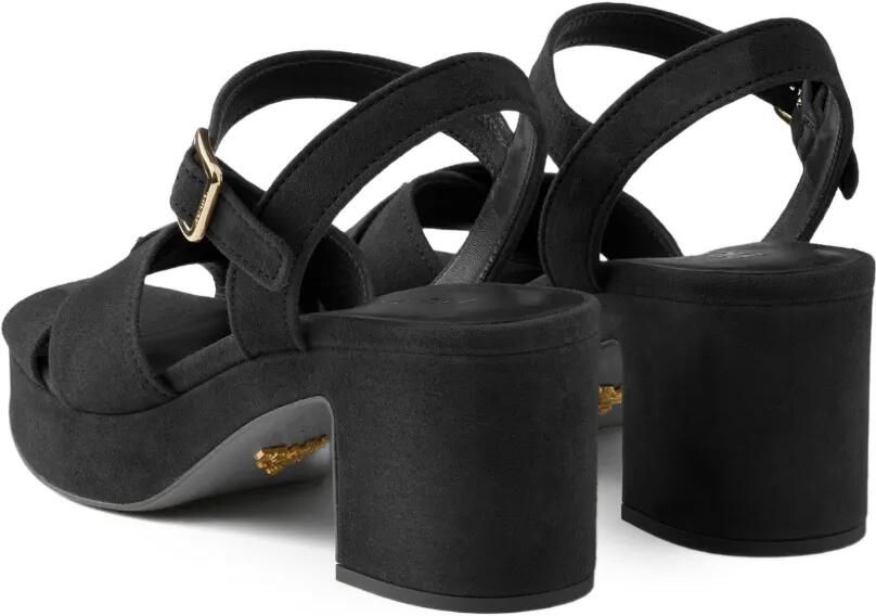 Prada Suède sandalen Zwart - Foto 4