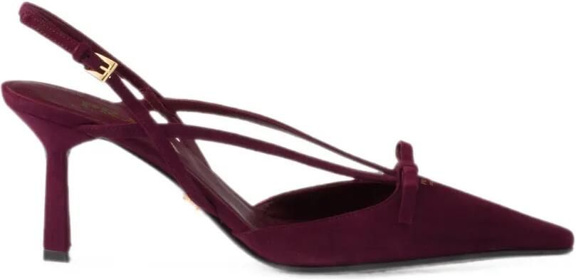 Prada Suède slingback pumps Paars