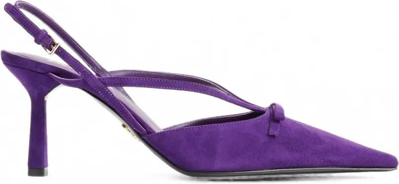 Prada Suède slingback pumps Paars